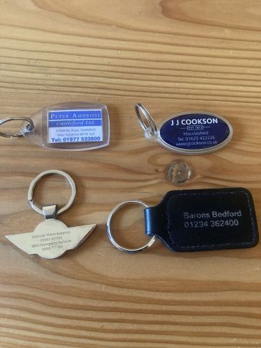 Joblot x 4 car keyrings/bmw/mini main dealer car keyrings