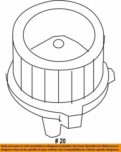 Nissan oem 05-18 frontier-blower motor 27226ea010