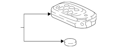 Genuine honda keyless entry transmitter 72147-thr-a21