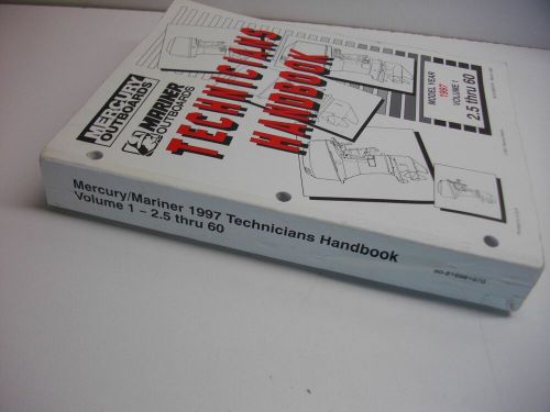 1997 mercury mariner outboard technicians handbook volume 1 90-816981970