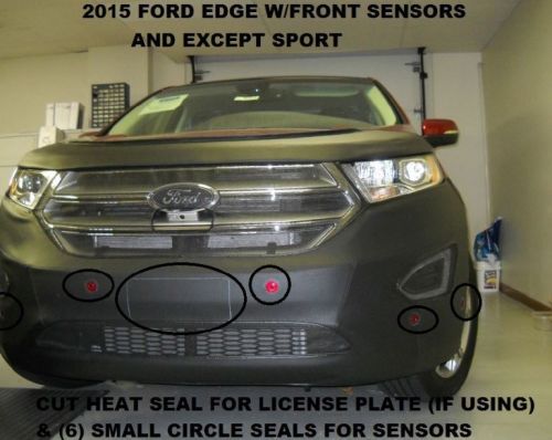 Lebra front mask cover bra fits 2015-2018 ford edge w/ front sensor (exc. sport)