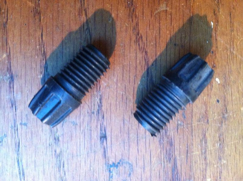 Two (2) original lucas acorn coil ht. nuts jaguar triumph mg austin lotus morgan