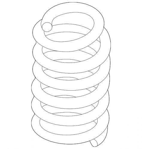 Genuine ford coil spring bb5z-5560-e