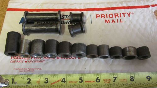 Assorted steel bolt spacers