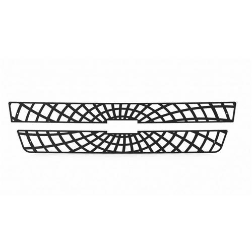 Chevy silverado hd 01-02 black spider web front metal grille trim cover insert