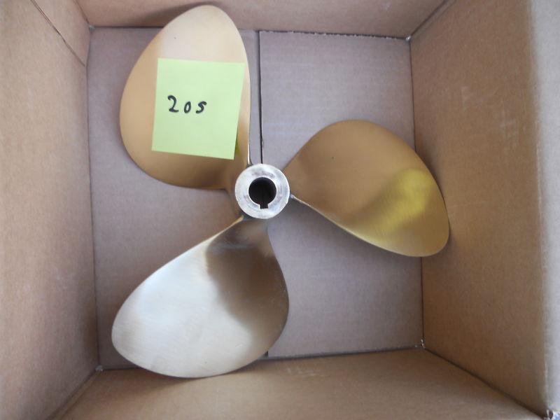 13 x 12 michigan wheel inboard propeller left hand bronze 1" bore (wmp205)