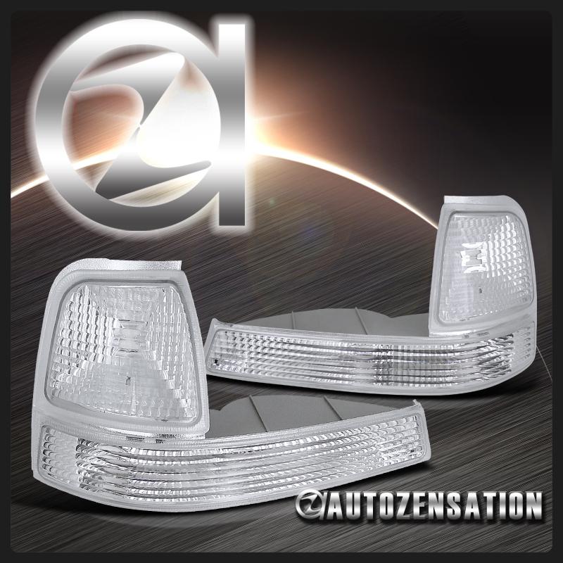 98-00 ford ranger chrome corner lights parking turn signal lamp