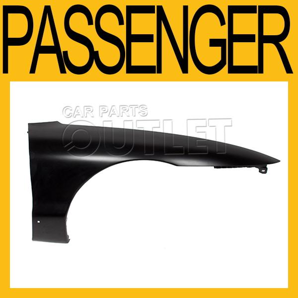 1993-1997 ford probe passenger front fender primered base wo lwr mldg hole right