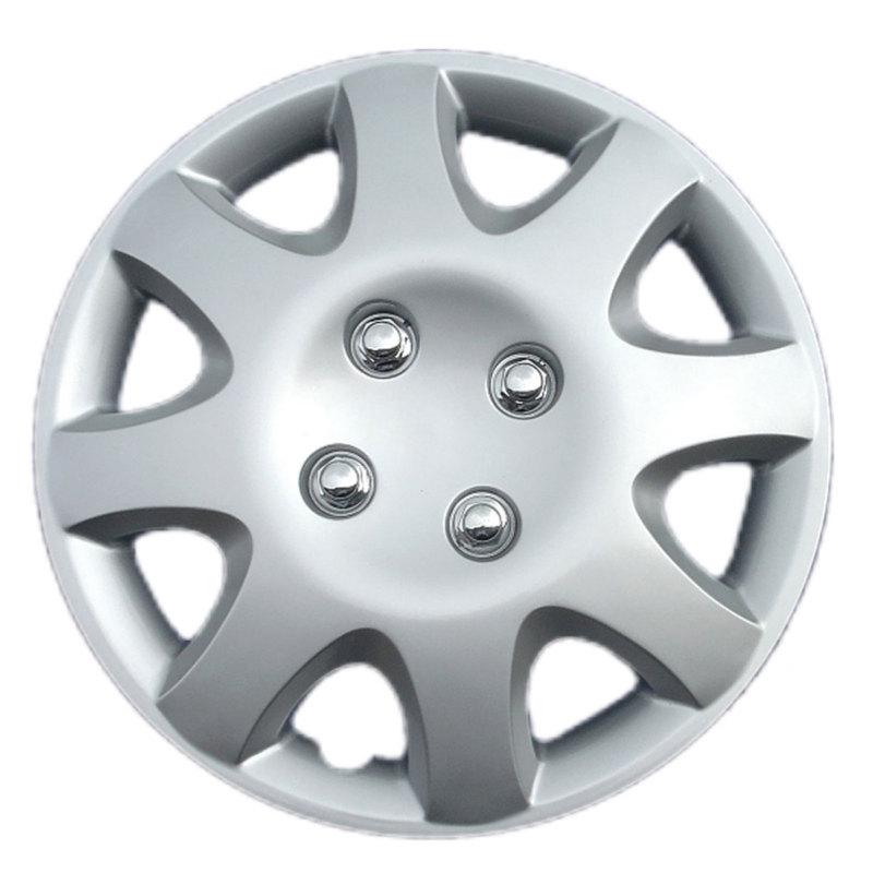 13 inch silver abs wheel cover 8 spoke style and 4 lug nuts (kt89513sl)