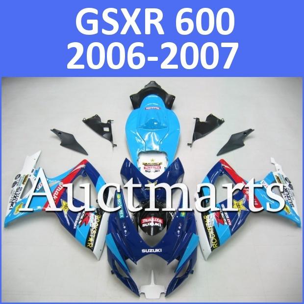 Fit suzuki gsxr 750 gsxr 600 06 07 gsx-r 2006 2007 fairing bodywork k6 g33 d10