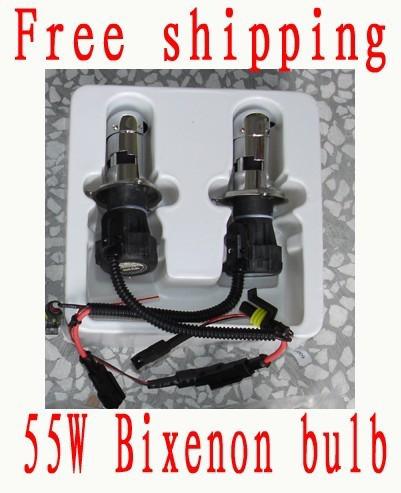 55w h4 bi-xenon hi/lo hid conversion kit bulb lamp high low light h4-3 6000k