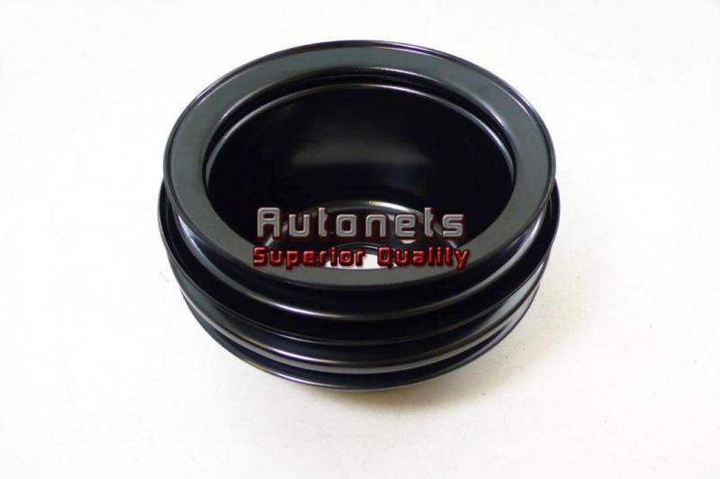 Steel ford mustang 289 crankshaft lower pulley 65-66 triple groove painted black