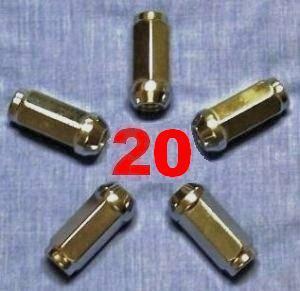 Wheel lug nuts 1/2x20 long ford f 150 ranger chevy c 10 20 dodge ram d w 150