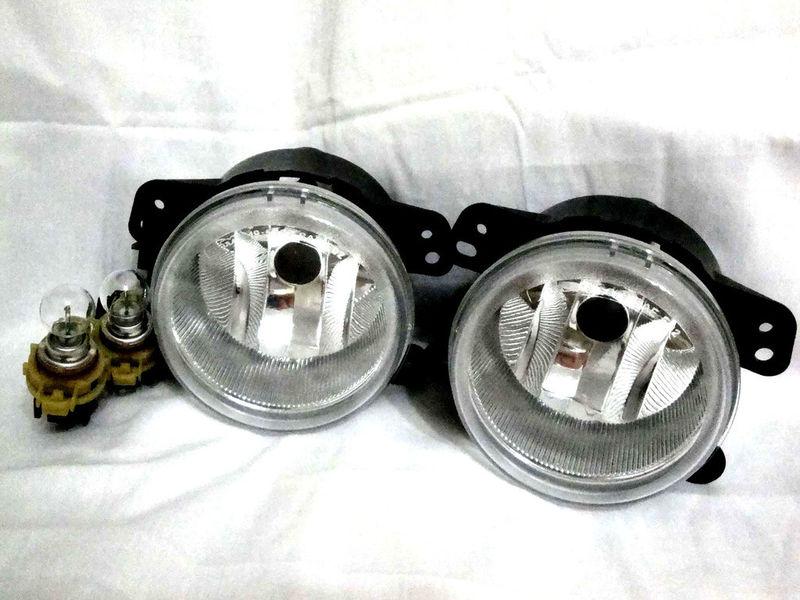 2011 charger jeep grand cherokee driving fog light lamp rl h one pair w/bulb new