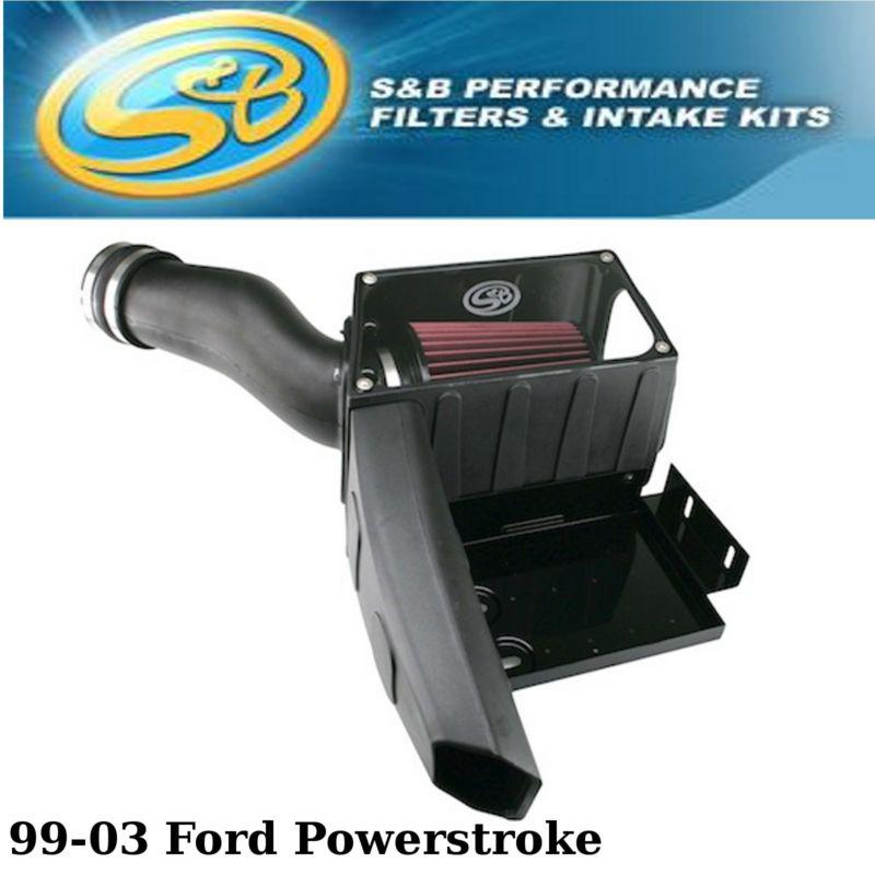 75-5028 s&b cold air intake system 1999-2003 ford 7.3l powerstroke +43.6 flow