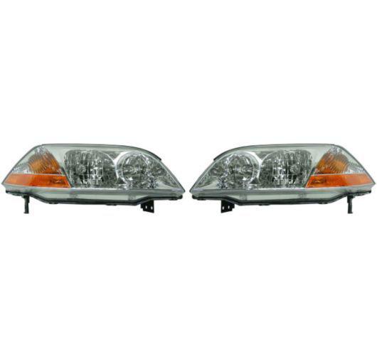 01-03 acura mdx headlights headlamps pair set left lh & right rh new