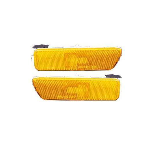 Vw jetta golf side marker parking turn signal corner light lamp front pair set