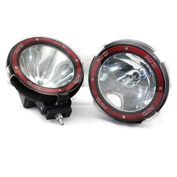 2x 9 inch 55w hid xenon 6000k driving lamp light offroad suv spotlights h3 bulbs