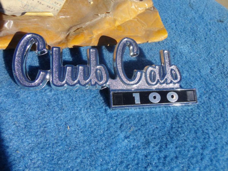 1974 1975 1976 1977 1978 1979 1980 dodge club cab 100 nos emblem # 3731404