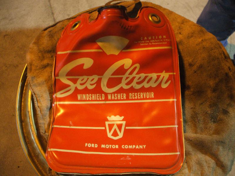 1958,1959, 1960,1961 ford  car/truck windshield washer bag  (nos) rare