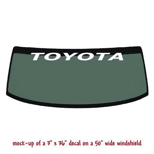 Toyota 3x36 car windshield decal banner sticker #2