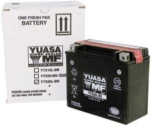 Yuasa maintenance free battery - yt9b-bs yuam629b4 58-1387 2113-0068 49-1953