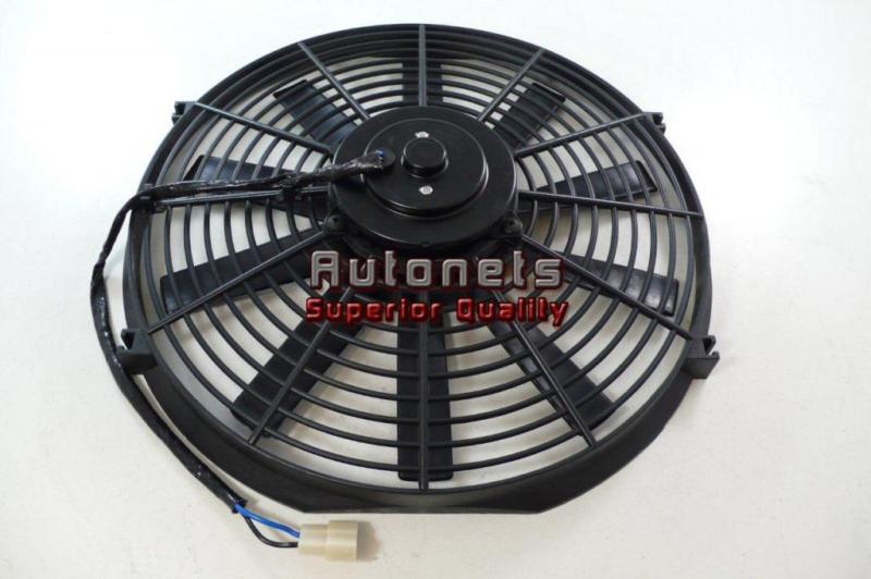 14" radiator cooling fan heavy duty straight blade hot rod universal fit