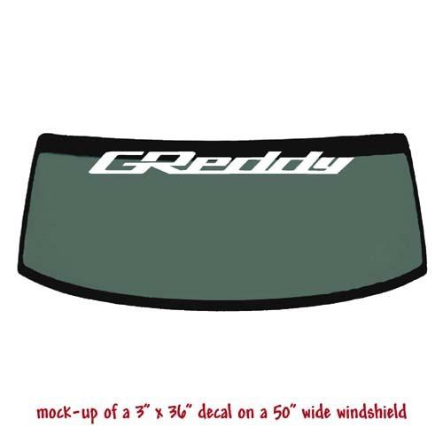 Greddy - windshield banner decal sticker v1