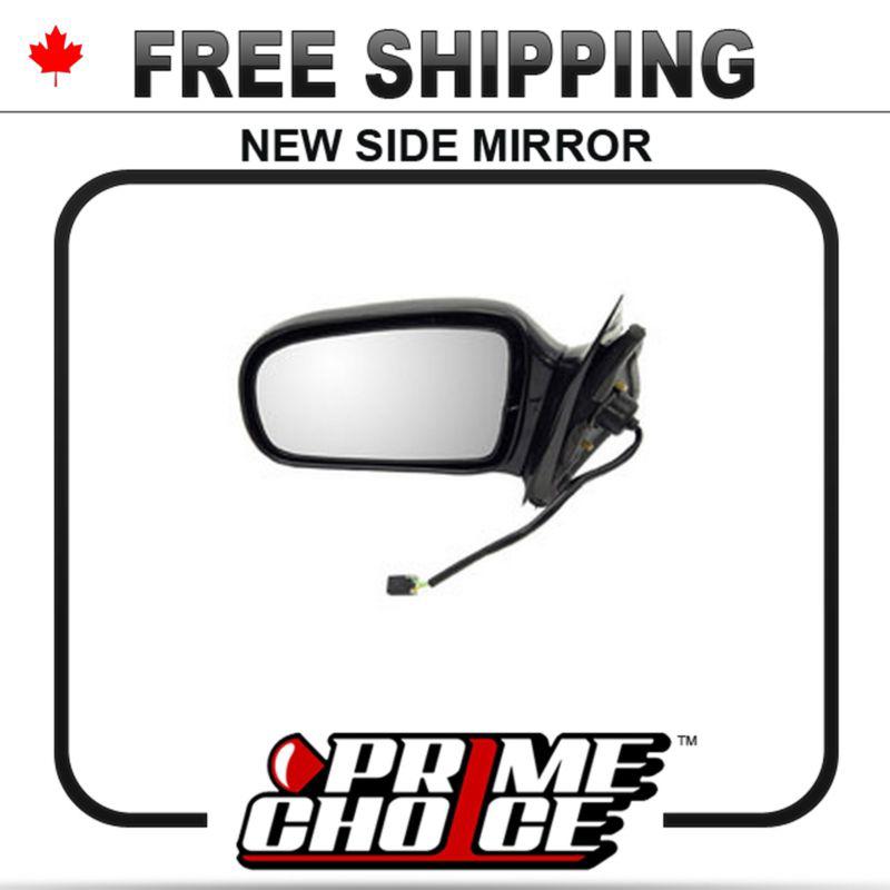 New electric power black passenger side view mirror cavalier/sunfire right door