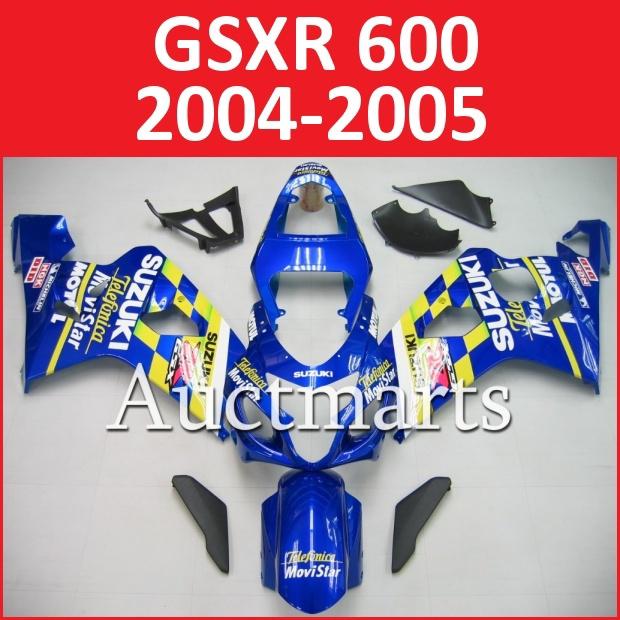 Fit suzuki 04 05 gsxr 750 gsxr 600 2004 2005 gsx-r fairing k4 bodywork h11 a11