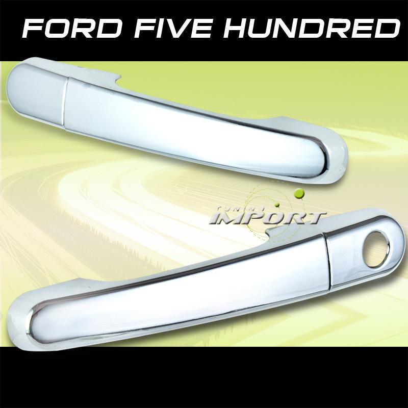 Brand new sedan all chrome finished driver passenger side 2pc door handle cover