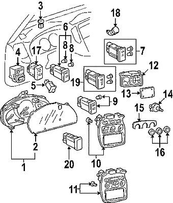 Toyota 8194248010 genuine oem factory original applique