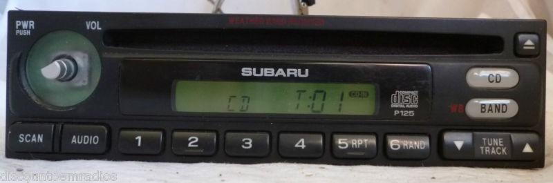 02-03 subaru impreza radio cd player 86201ae28a *