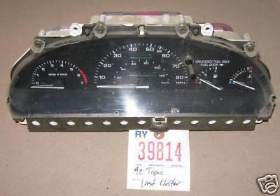 Mercury 92 topaz instrument cluster 1992 5 speed