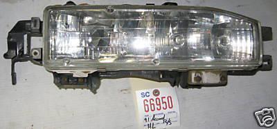 Honda 90 91 accord headlight head light lamp right 1990 1991