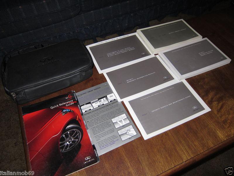 2007 infiniti g35 s x g35s g35x coupe owners manual + navigation manual  