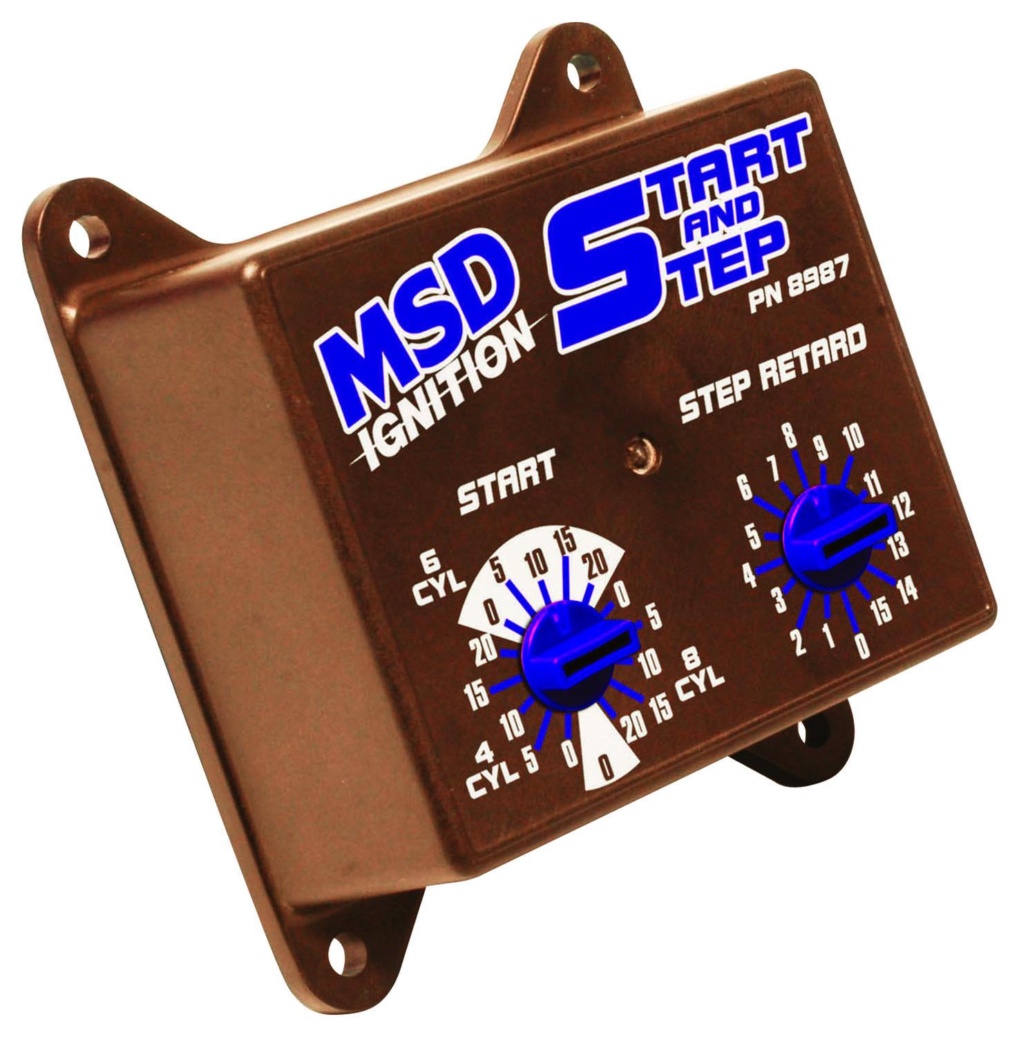 Msd ignition 8987 start and step timing retard control