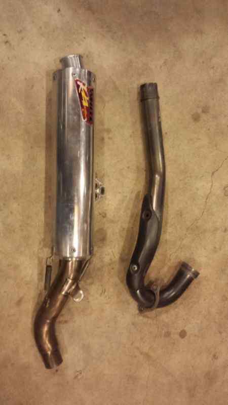 Honda crf 450r full exhaust (white brothers r4)