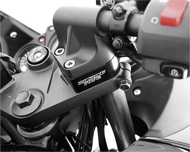 Roaring toyz handlebar risers - lowering block - black - 1in. rise  rtk725jb