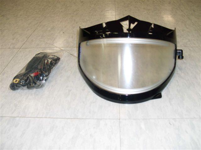 Polaris snowmobile af-1 / le-6 helmet heated electric visor shield #2856313-new