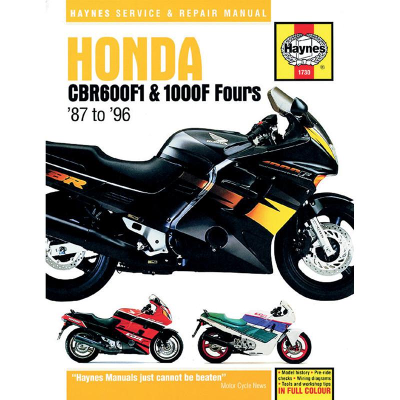 Haynes 1730 repair service manual honda cbr600/1000 1987-1996