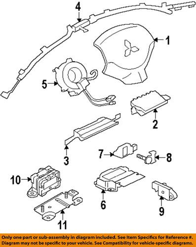 Mitsubishi oem 8651a001 air bag-side impact sens