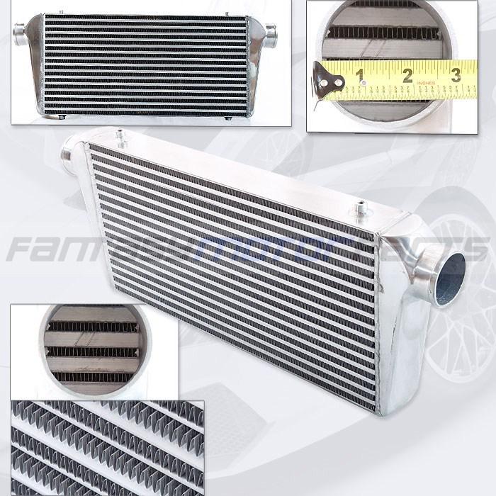 Aluminum 30.5''x12''x3'' front mount intercooler 3.0" 3" inlet outlet 600hp fmic