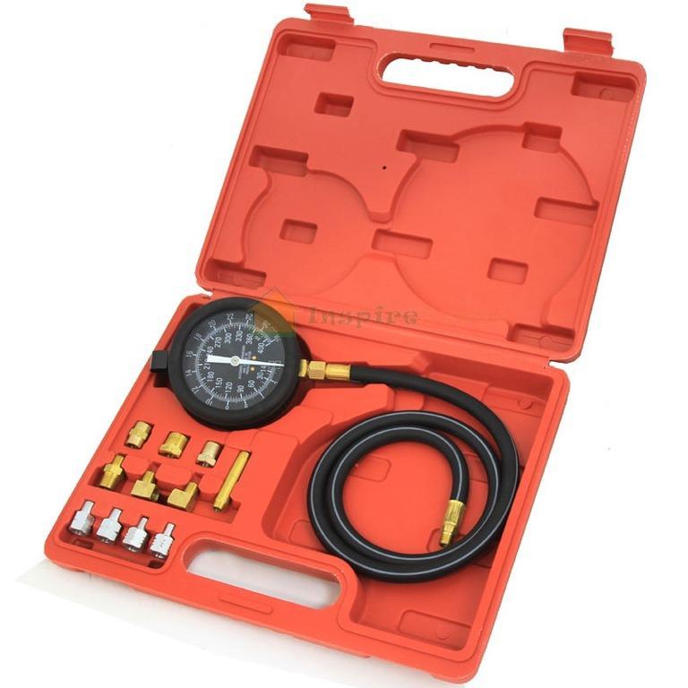 13pc deluxe automatic transmission & engine oil pressure tester test kit tools