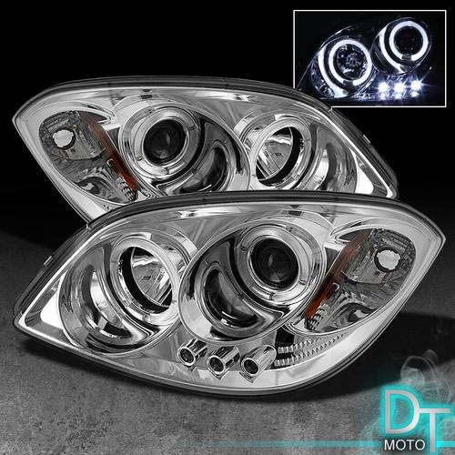 05-10 chevy cobalt pontiac g5 halo projector led headlights lights left+right