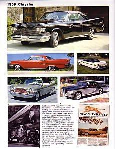 1959 chrysler 300-e + new yorker + convertible + windsor article - must see !!