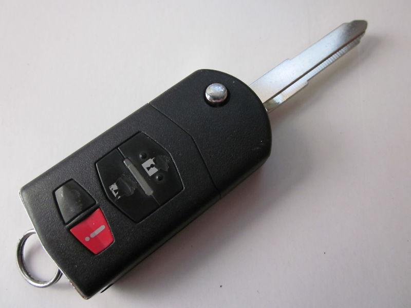 Oem  mazda flip key keyless entry remote uncut key kpu41788