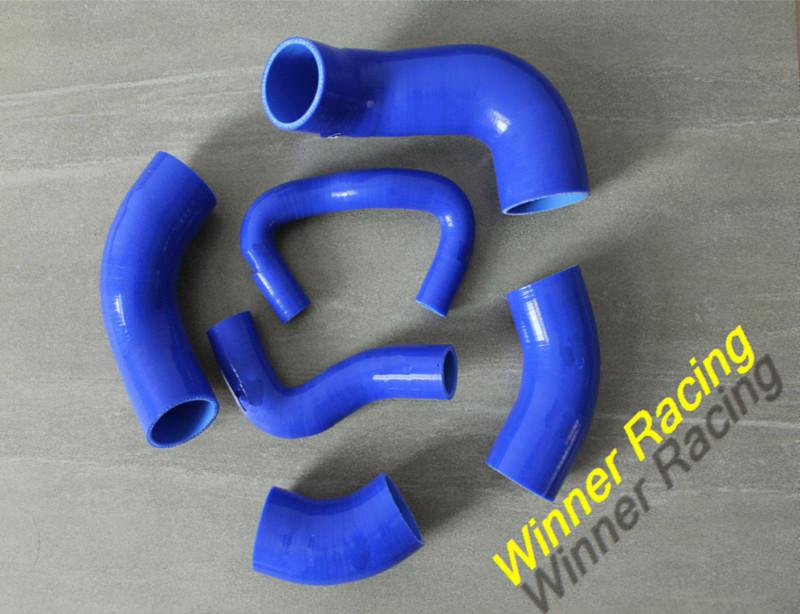 Blue silicone intercooler pipe hose mitsubishi lancer evo 7 8 9 ct9a 4g63 turbo