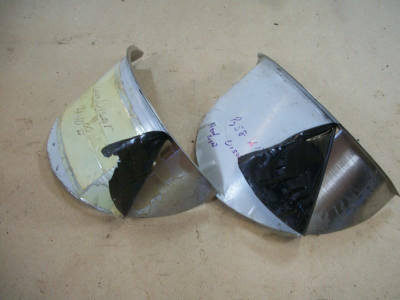 Ford model a headlight visers new d4