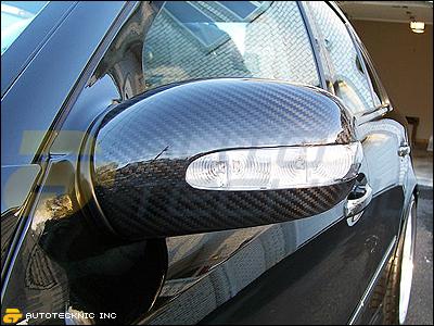 Mercedes w211 e320 e500 e55 e class dry carbon fiber mirror cover covers